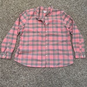 L.L. Bean Organic Cotton Button Up Flannel